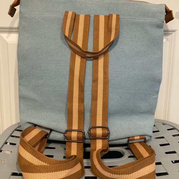 GUESS Denim Handbag/Backpack - Picture 2 of 6